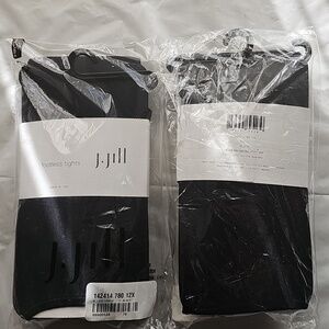 jjill Footless Tights, Black, Size 1X/2X